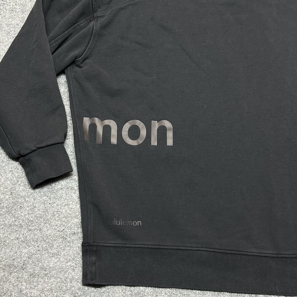 Lululemon Sweatshirt Womens 2XL Black Fleece Crewneck Breckenridge Ski Graphic - Picture 5 of 8